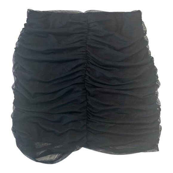 FASHIONNOVA Women SZ XL Black Really Meshed Mini Skirt -New -Stretch Material - Picture 8 of 8